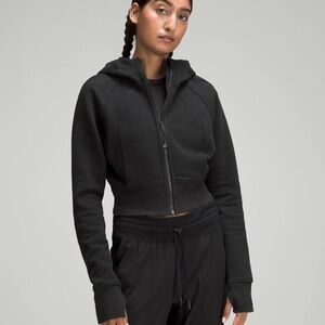 Lululemon ‘Scuba full-zip cropped hoodie’ Worn once! Size 8